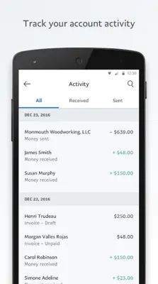 PayPal Business android App screenshot 2